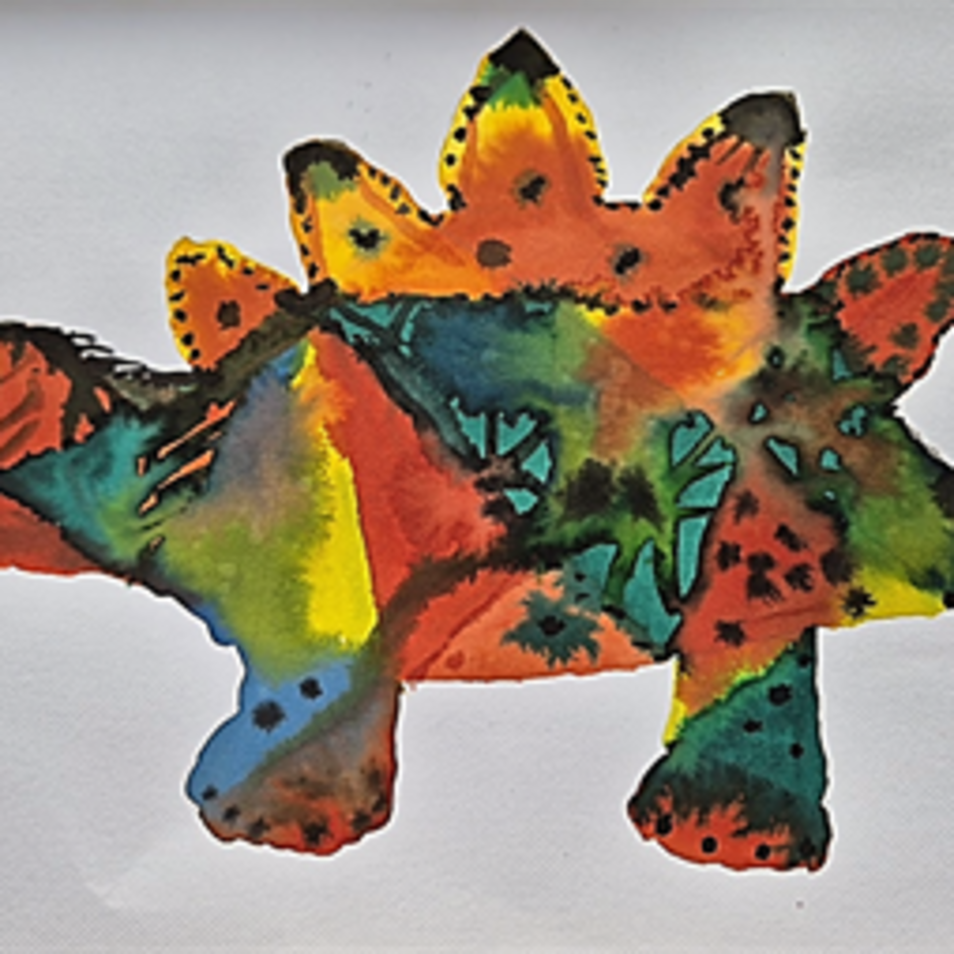 Workshop dino's schilderen voor kinderen in het Pieter Vermeulen
